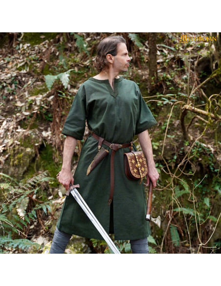 Túnica medieval em algodão homem...