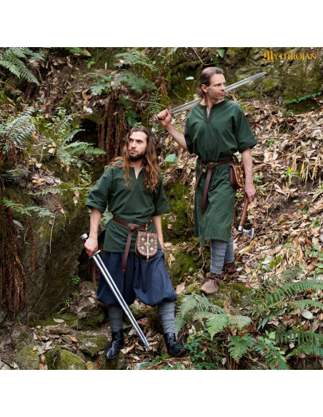 Túnica medieval em algodão homem...