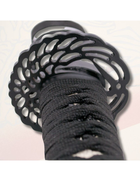 Katana decorativa bainha branca...