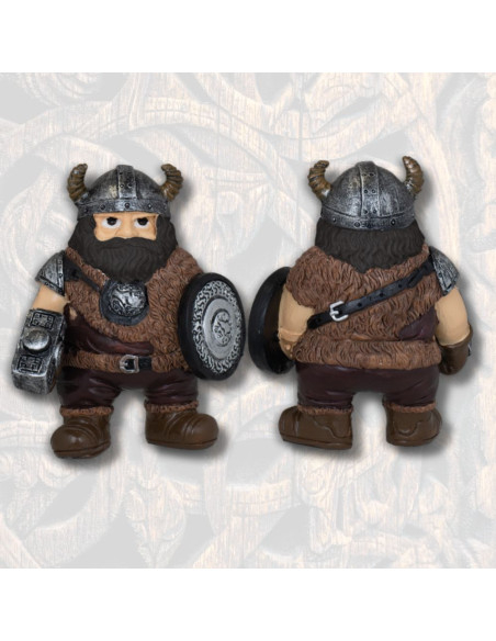 Figura de resina vikinga martelo com...