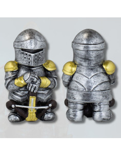 Figura de resina guerreiro medieval com besta (10,5 cm.)