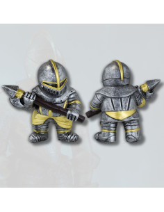 Figura de resina guerreiro medieval com lança (10,5 cm.)