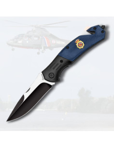 Faca de resgate Albainox azul Polícia Nacional (19,6 cm.)