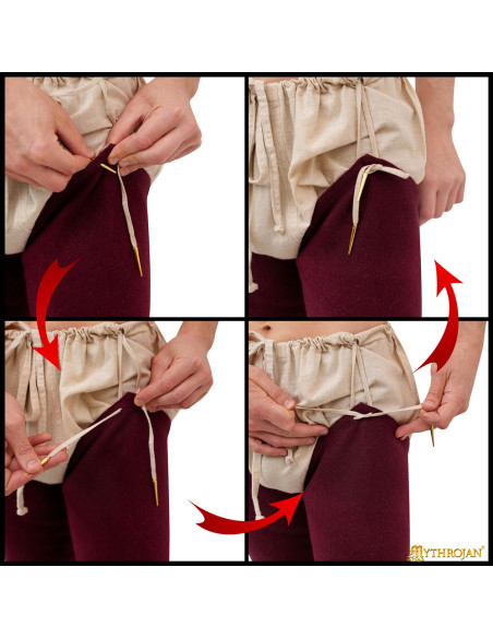 Pernas medievais em lã modelo Oswald