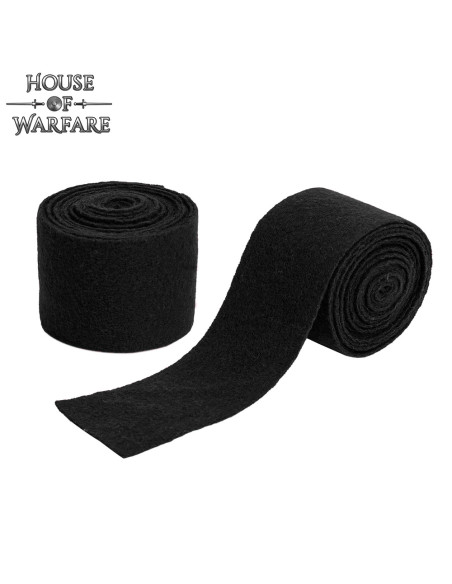 Bracelete vikingue em lã, cor negra