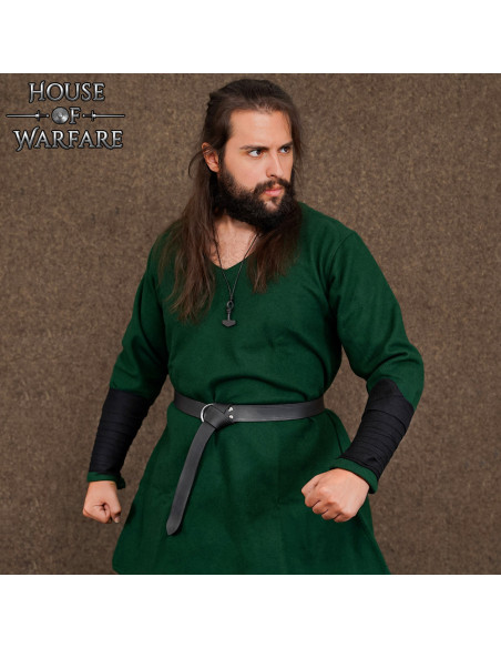 Bracelete vikingue em lã, cor negra