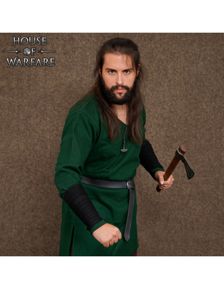 Bracelete vikingue em lã, cor negra