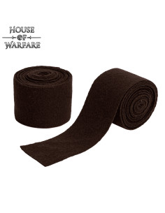 Brazalete vikingo em lã, cor marrom