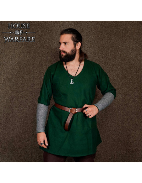 Brazalete vikingo em lã, cor cinza