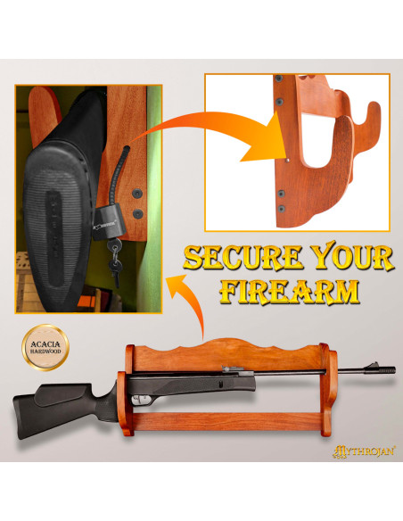 Suporte de parede para rifles, em...