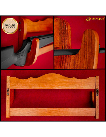 Suporte de parede para rifles, em...