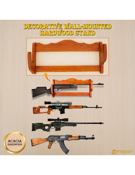 Suporte de parede para rifles, em...