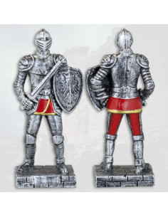 Figura de resina guerreiro medieval com espada (18 cm.)