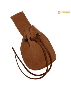 Bolsinha medieval para recriacionistas - cor marrom