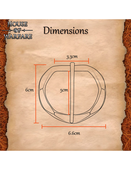 Fivela medieval forjada à mão para...