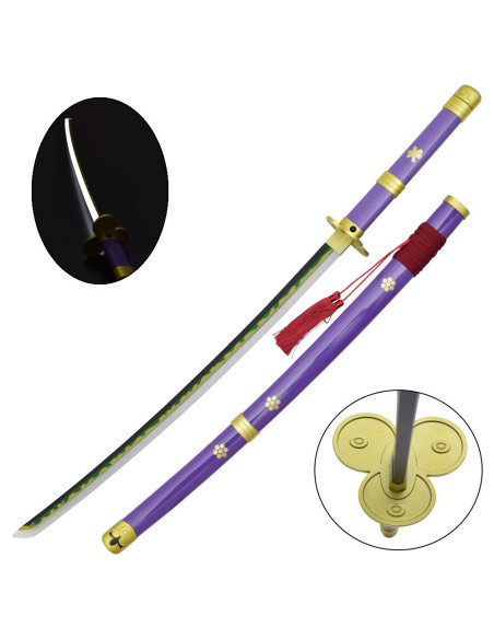 Katana Enma de Zoro roxa de One Piece...