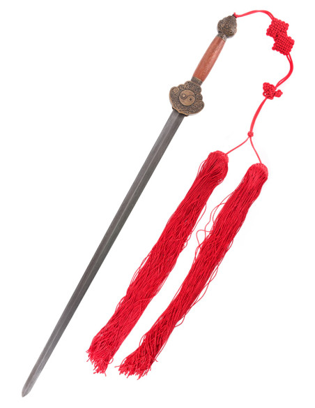 Espada Jian, aço Damasco