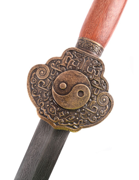 Espada Jian, aço Damasco