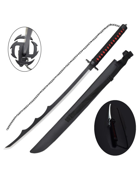 Katana decorativa com luz Bankai...