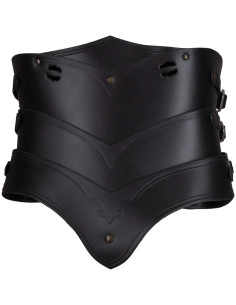 Corset medieval de couro modelo Lilith, cor preto