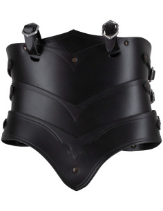 Corset medieval de couro modelo Lilith, cor preto 2