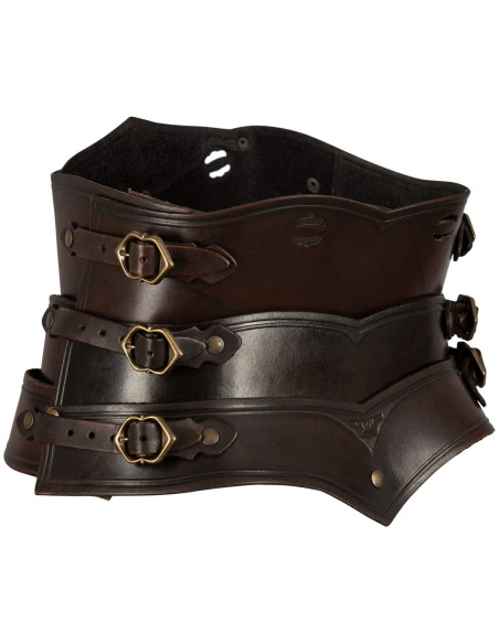 Corset medieval de couro modelo...