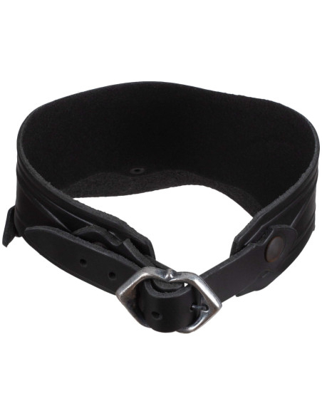 Collar medieval em couro modelo...