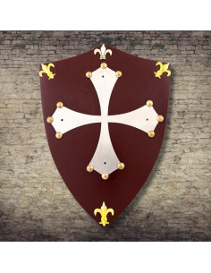 Mini Escudo dos Cátaros em madeira (29x21 cm.)
