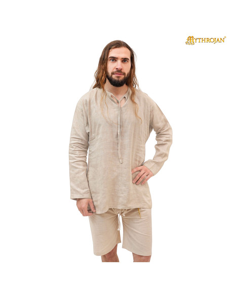 Túnica medieval curta modelo Caius,...