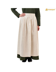 Delantal medieval séculos XIV-XV, cor natural