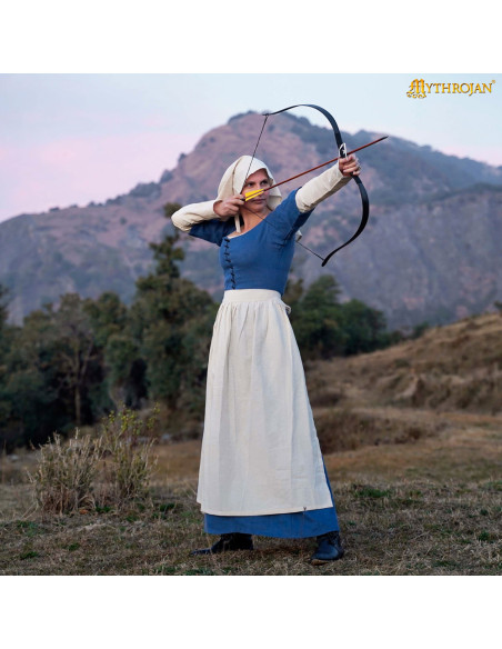 Delantal medieval séculos XIV-XV, cor...