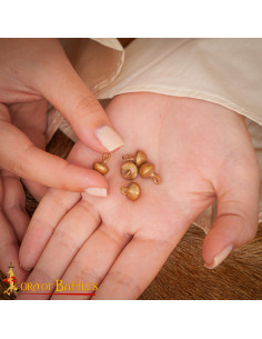 Pacote de 5 botões medievais em bronze 2