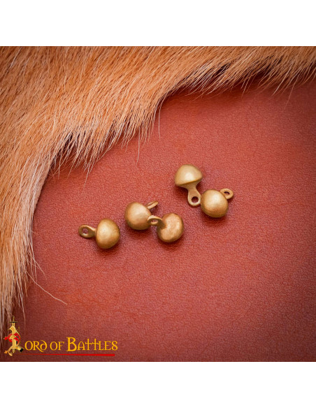 Pacote de 5 botões medievais em bronze