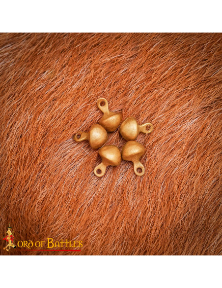 Pacote de 5 botões medievais em bronze