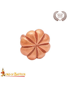 Pack 5 adornos para cinto modelo Flor em bronze