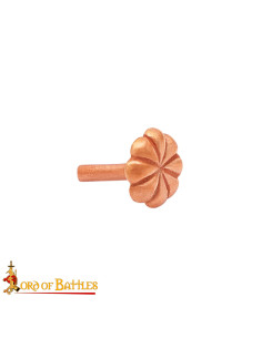 Pack 5 adornos para cinto modelo Flor em bronze 2