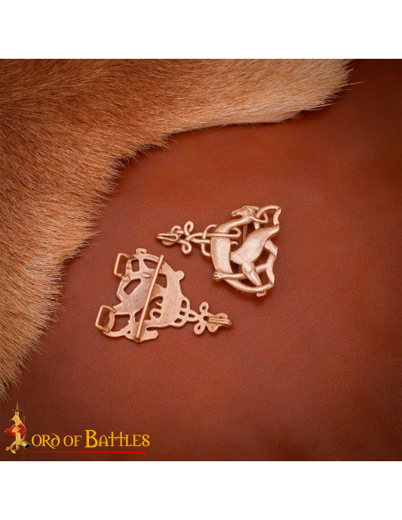 Fechamento de capa celta em bronze,...