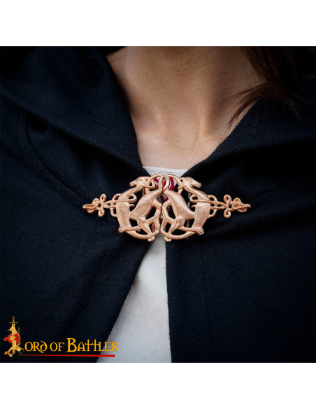 Fechamento de capa celta em bronze,...