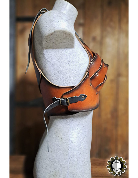 Corset medieval em couro modelo...