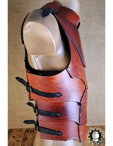 Coraza medieval em couro modelo...