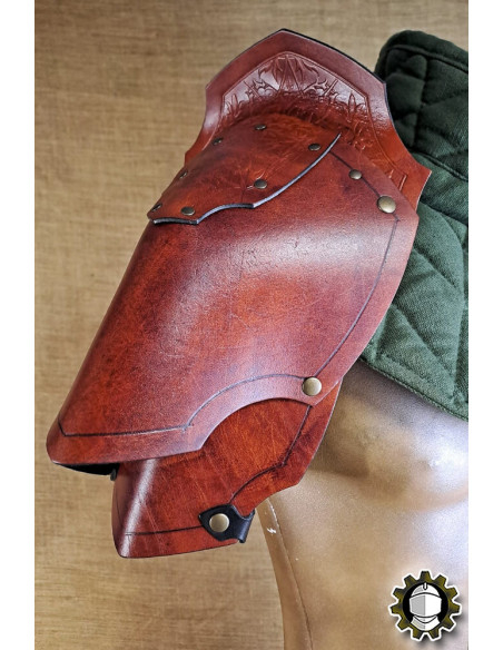 Hombreras medievais de couro modelo...