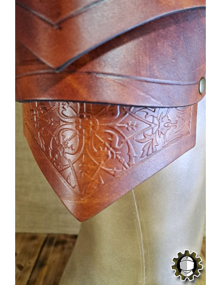 Ombreiras medievais de couro modelo...