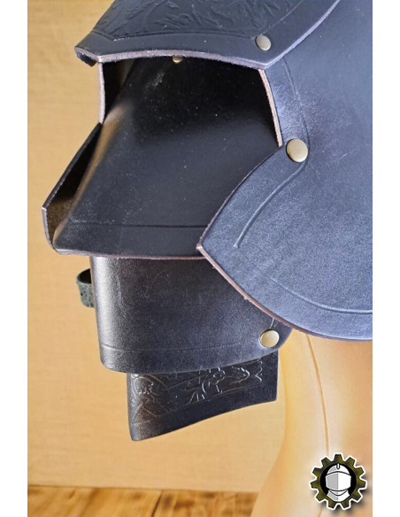 Hombreras medievais de couro modelo...