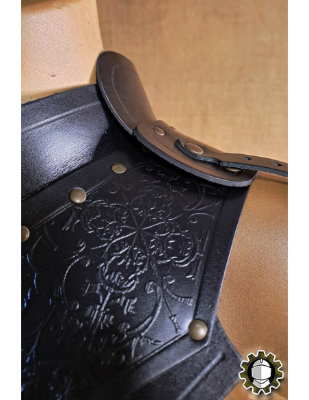 Gorjal medieval de couro modelo...