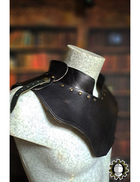 Gorjal medieval de couro modelo...