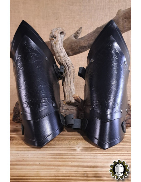 Brazaletes medievais de couro modelo...