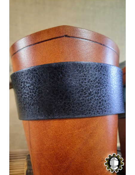 Brazaletes medievais de couro modelo...