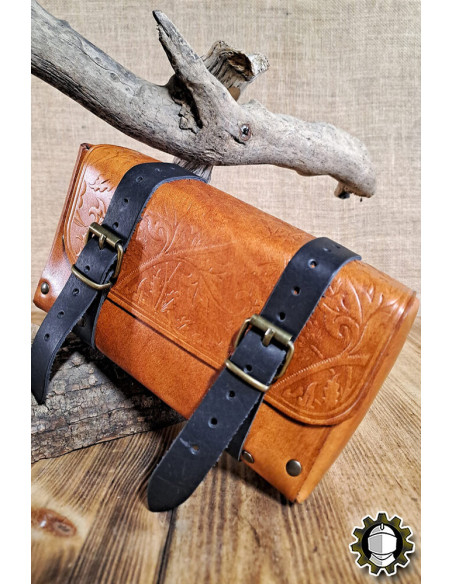 Bolso medieval de couro modelo...