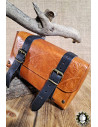 Bolso medieval de couro modelo Altair, cor marrom