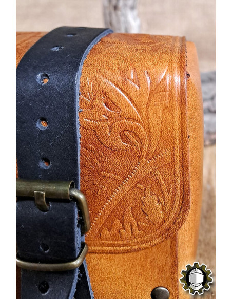 Bolso medieval de couro modelo...